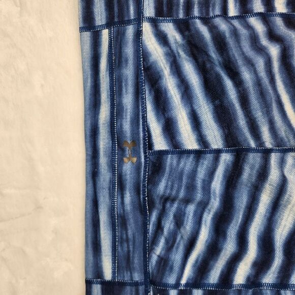 3/$25 Blue Striped Under Armour Crop Leggings Sz XL - Picture 6 of 11